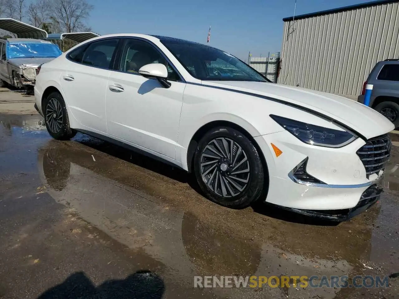 4 fotografías del automóvil dañado KMHL54JJ7MA032694 HYUNDAI SONATA 2021