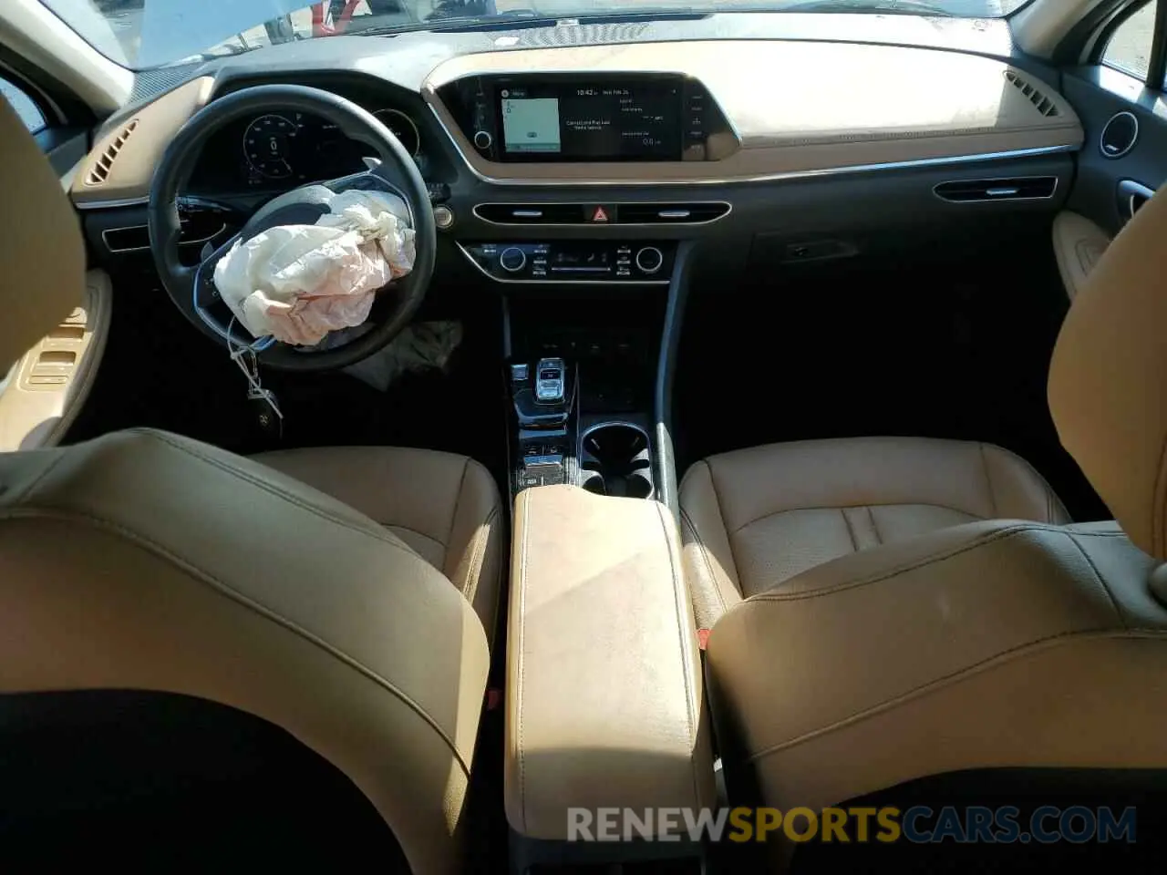 8 fotografías del automóvil dañado KMHL54JJ7MA032694 HYUNDAI SONATA 2021