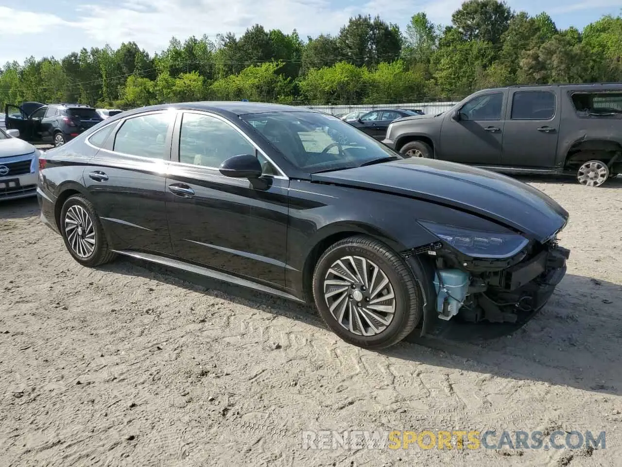 4 fotografías del automóvil dañado KMHL54JJ8MA020957 HYUNDAI SONATA 2021