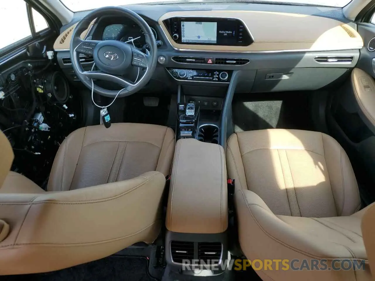 8 fotografías del automóvil dañado KMHL54JJ8MA020957 HYUNDAI SONATA 2021
