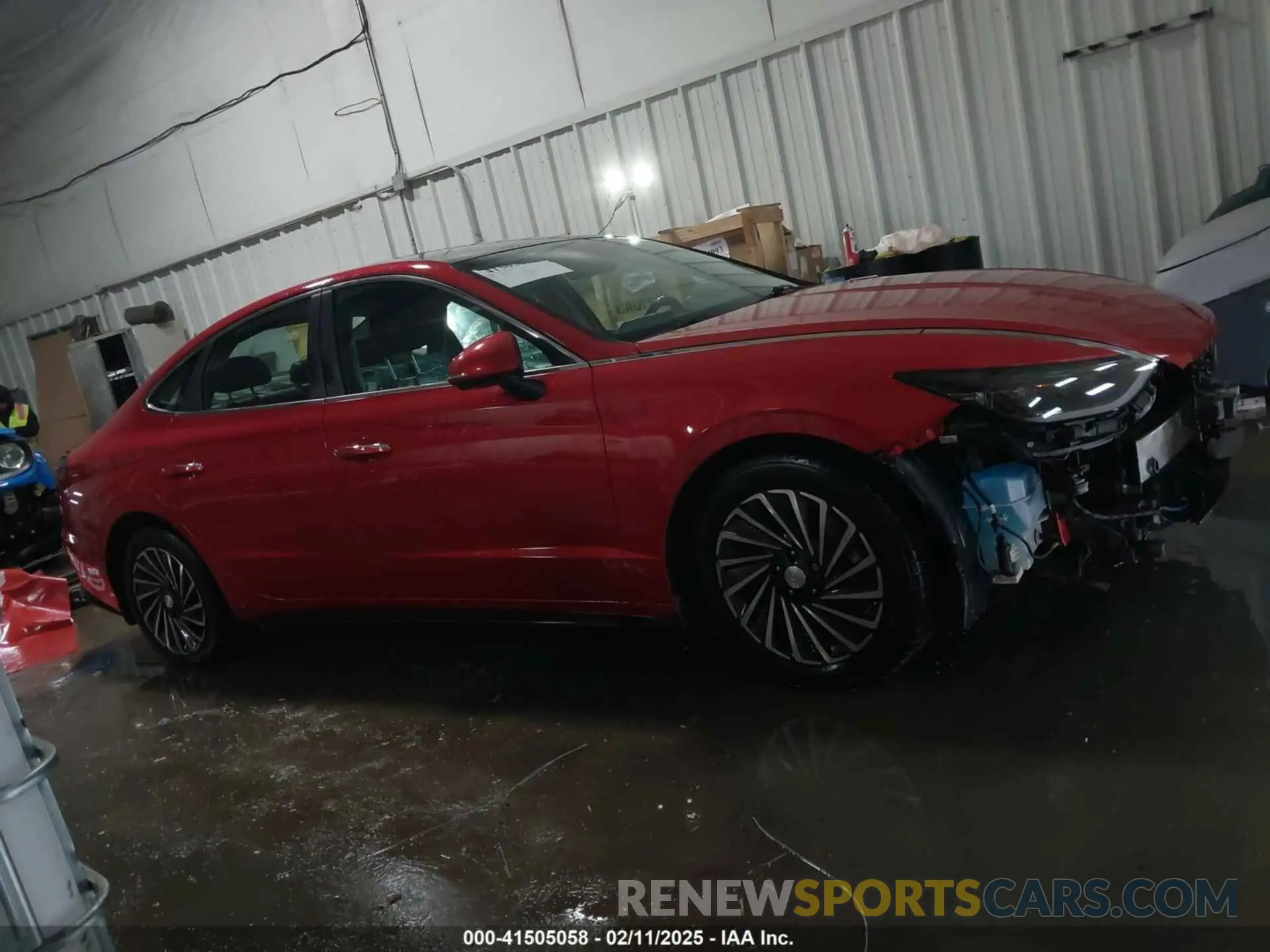 14 fotografías del automóvil dañado KMHL54JJ8MA031196 HYUNDAI SONATA 2021