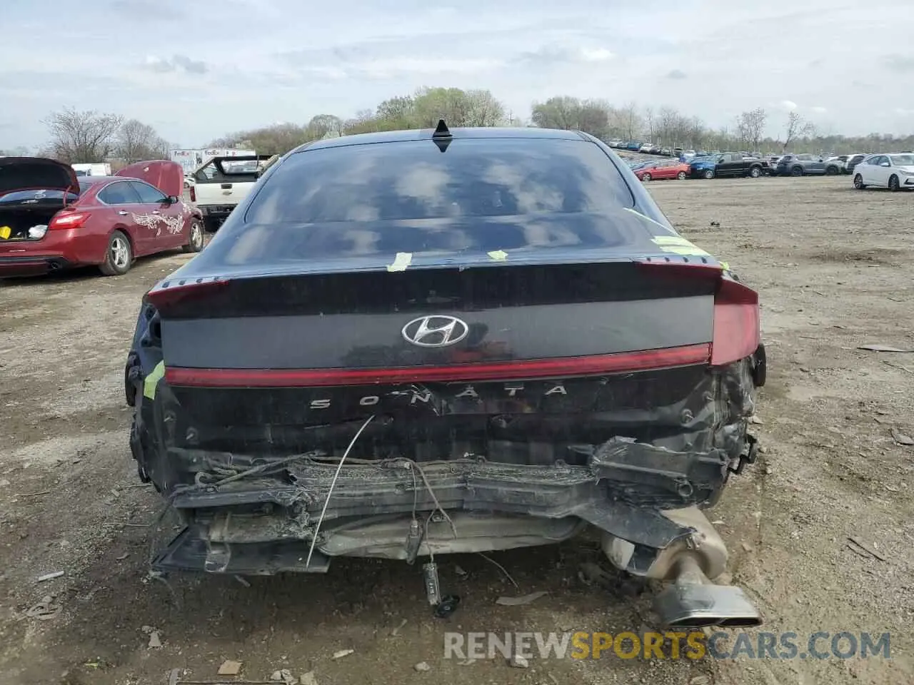6 fotografías del automóvil dañado KMHL64JA0MA146422 HYUNDAI SONATA 2021