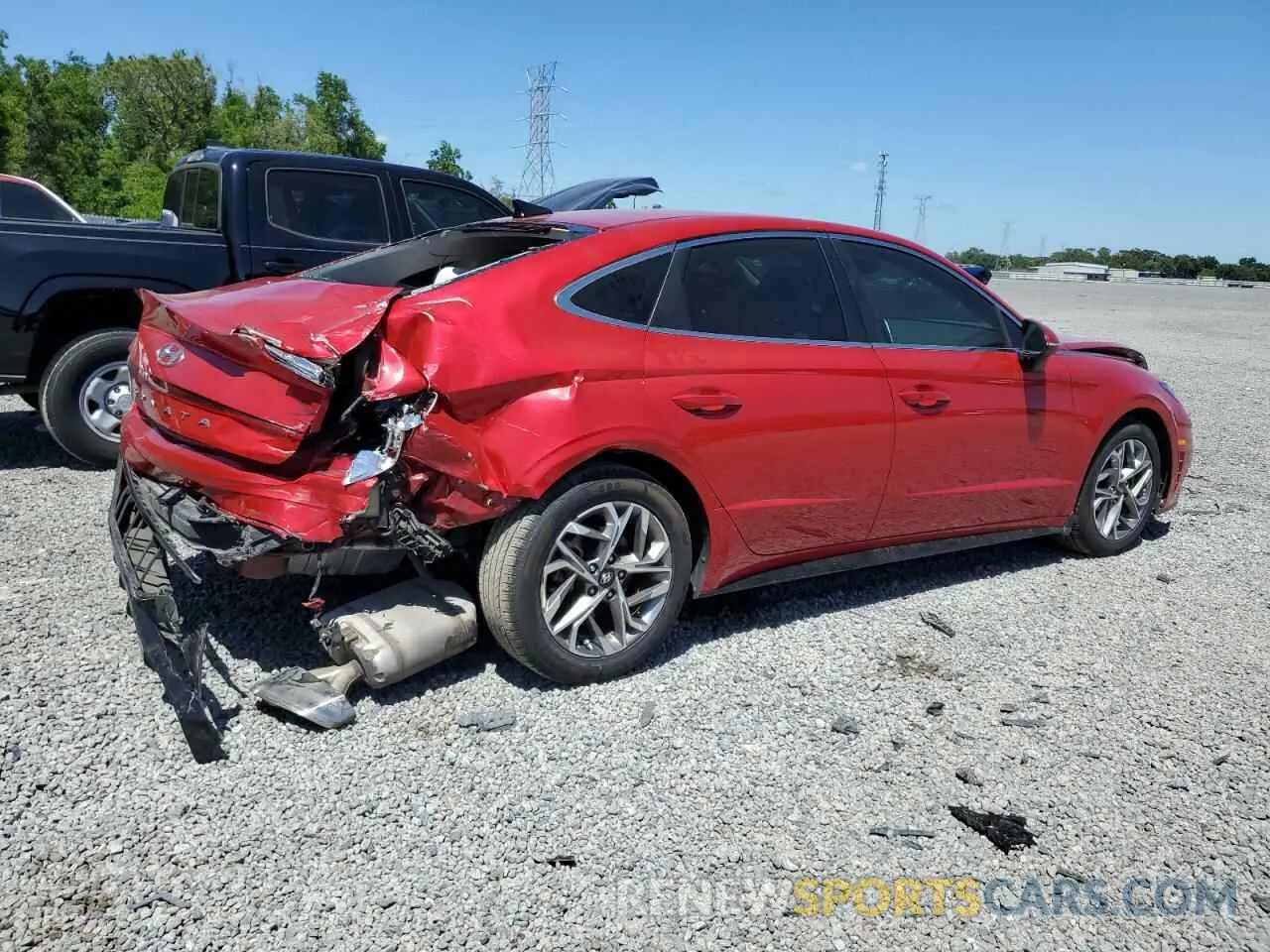3 fotografías del automóvil dañado KMHL64JA3MA158984 HYUNDAI SONATA 2021