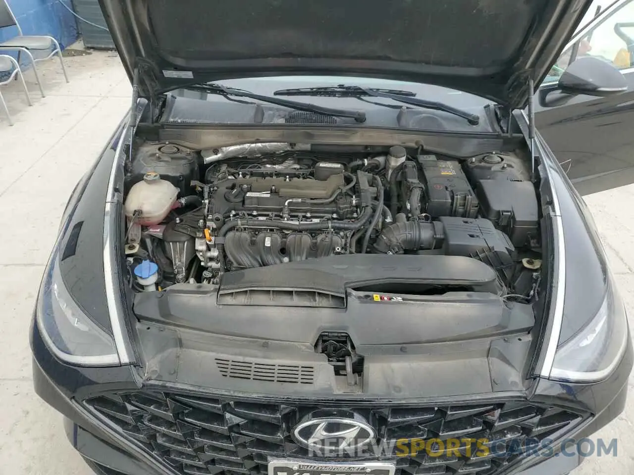 11 fotografías del automóvil dañado KMHL64JA5MA151051 HYUNDAI SONATA 2021