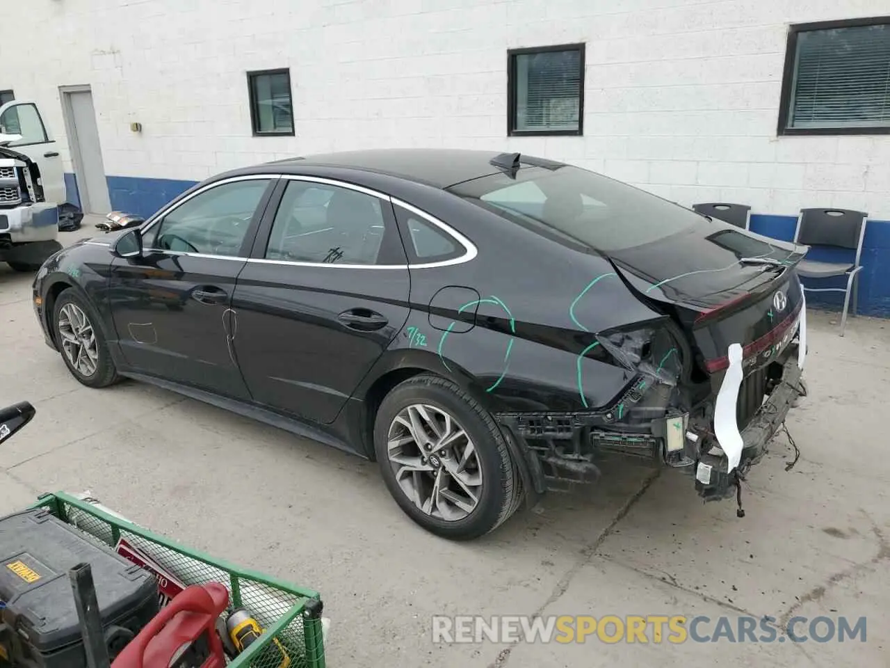 2 fotografías del automóvil dañado KMHL64JA5MA151051 HYUNDAI SONATA 2021