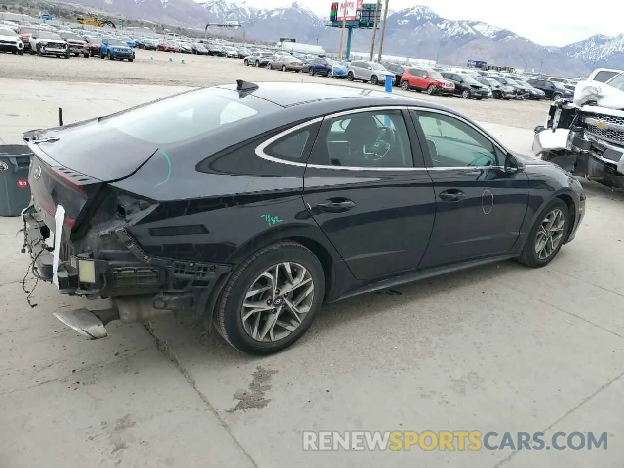 3 fotografías del automóvil dañado KMHL64JA5MA151051 HYUNDAI SONATA 2021