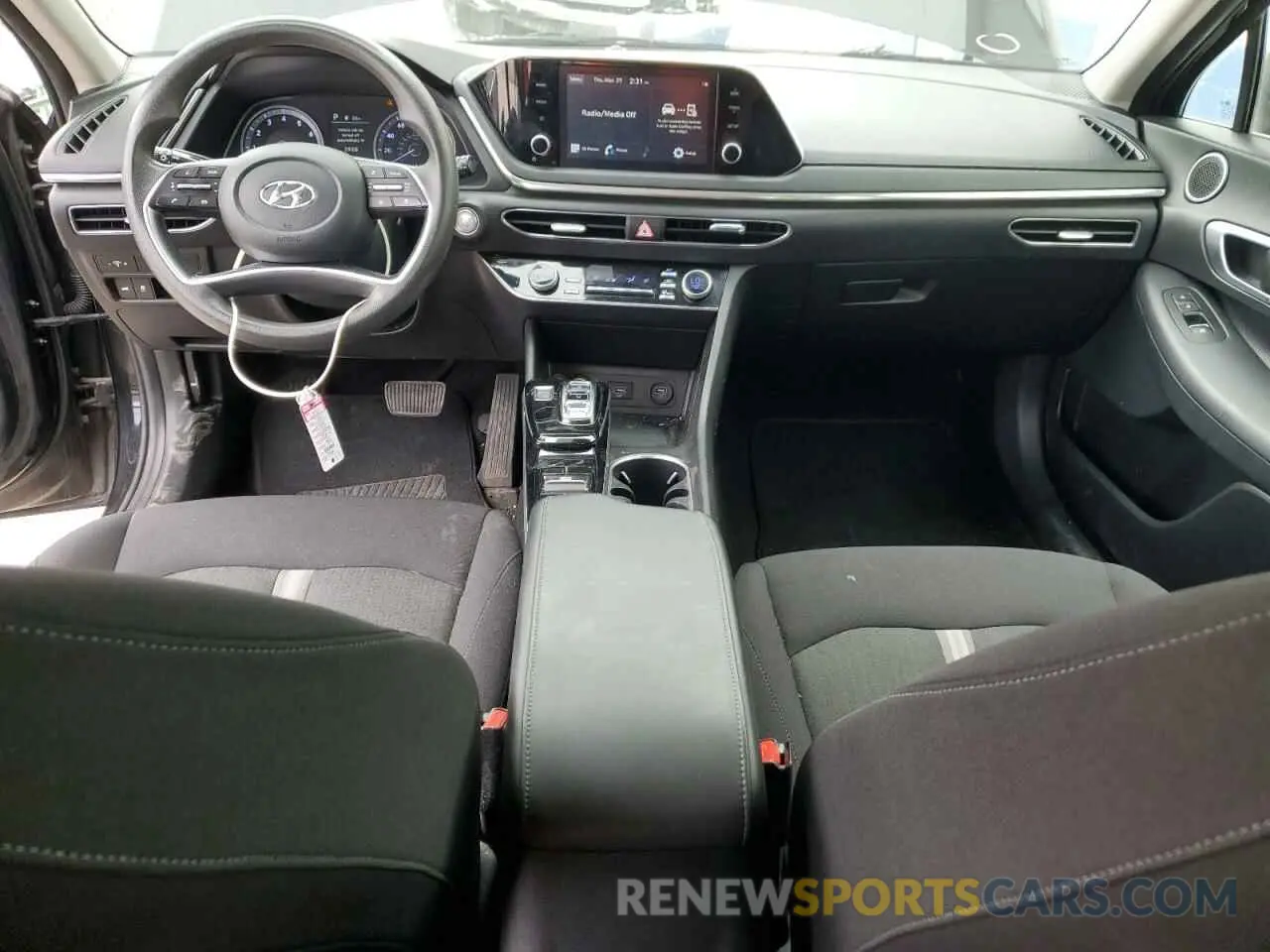 8 fotografías del automóvil dañado KMHL64JA5MA151051 HYUNDAI SONATA 2021