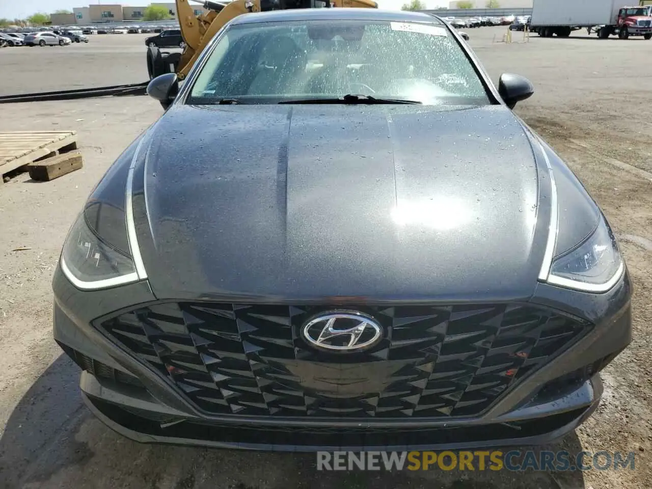 5 fotografías del automóvil dañado KMHL64JA6MA155027 HYUNDAI SONATA 2021