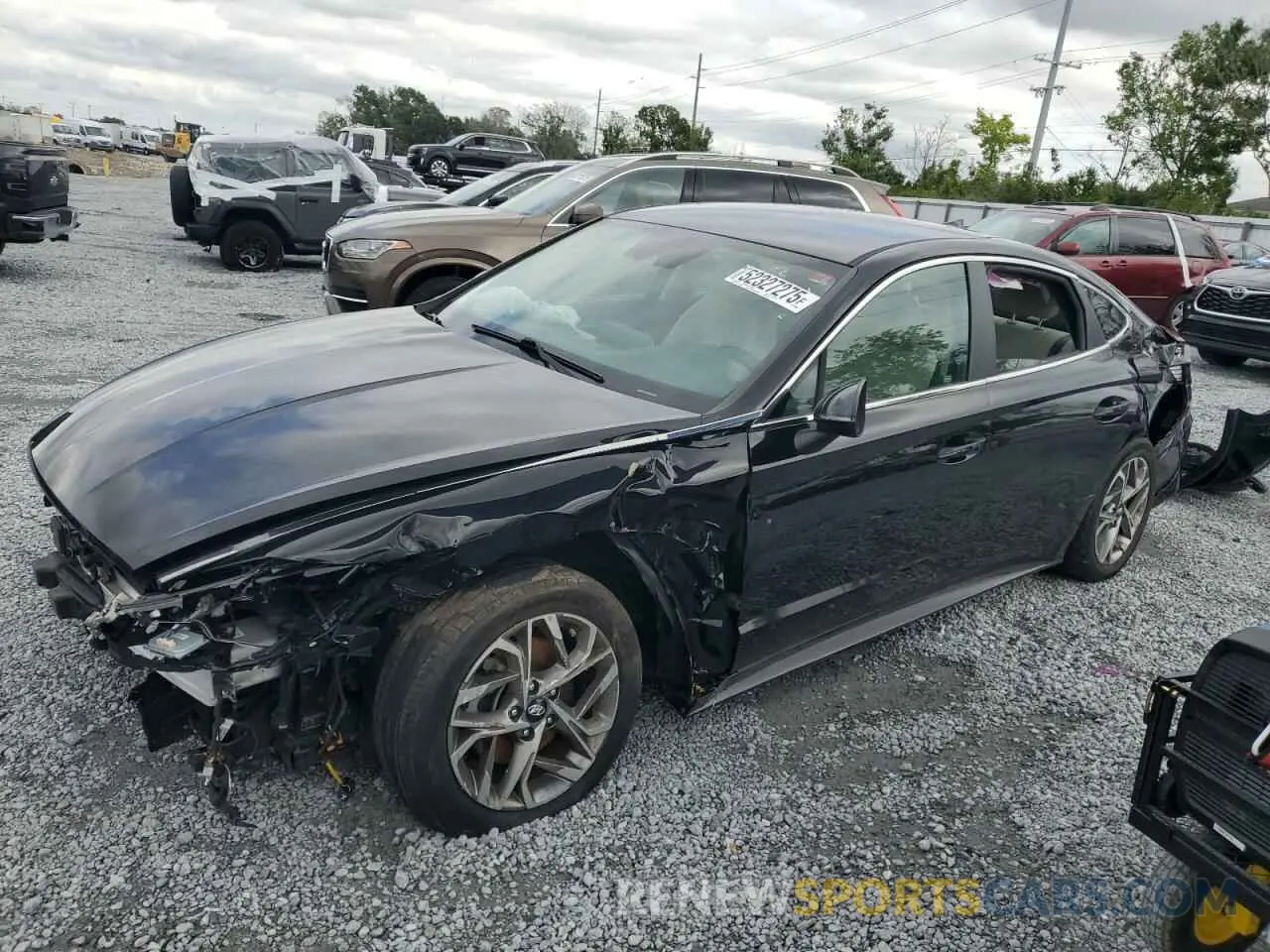 1 fotografías del automóvil dañado KMHL64JA8MA158186 HYUNDAI SONATA 2021