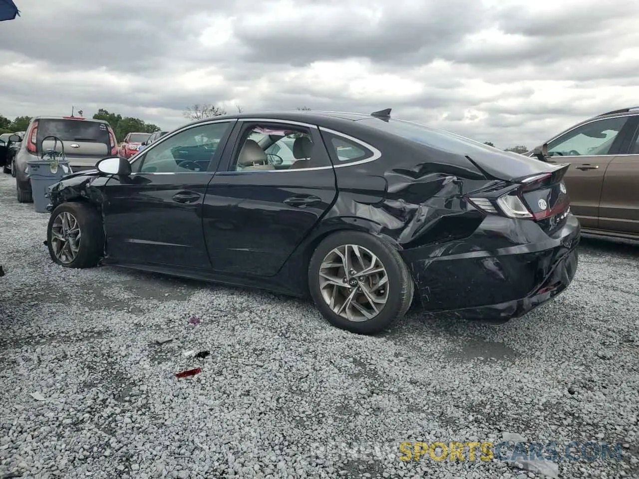 2 fotografías del automóvil dañado KMHL64JA8MA158186 HYUNDAI SONATA 2021