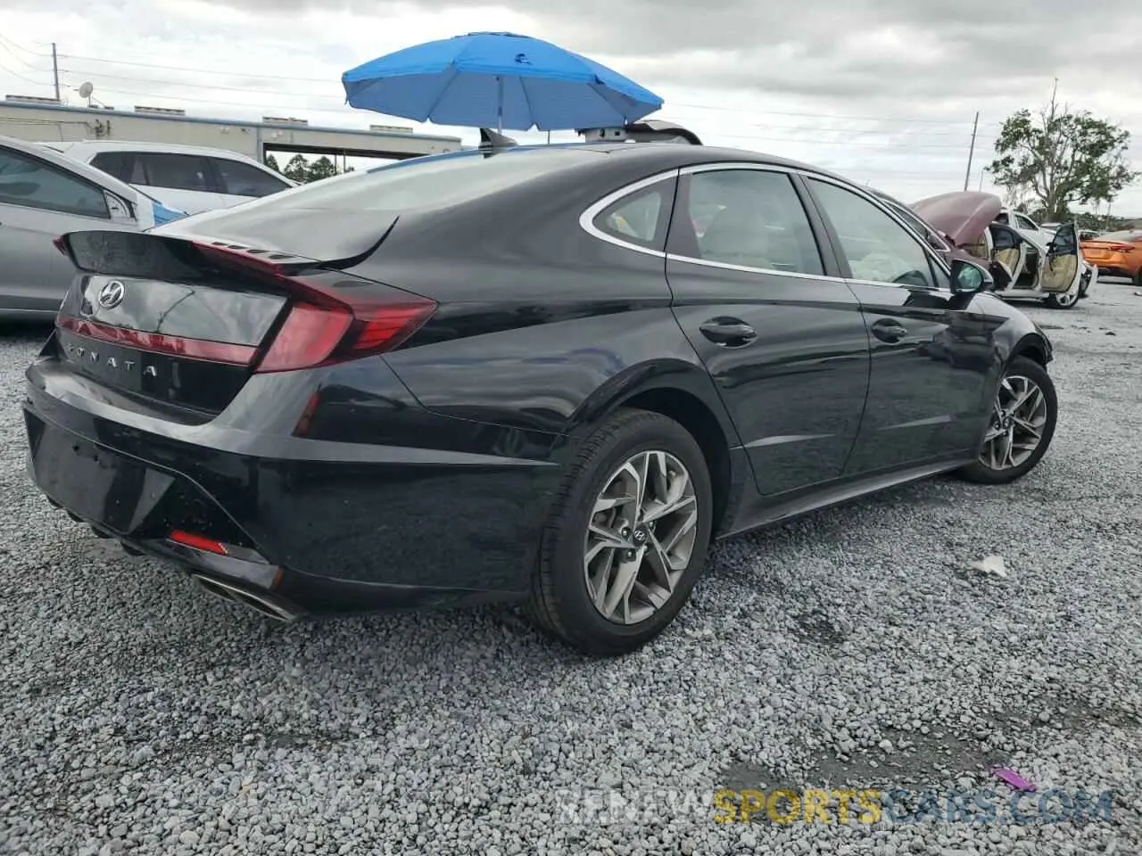3 fotografías del automóvil dañado KMHL64JA8MA158186 HYUNDAI SONATA 2021