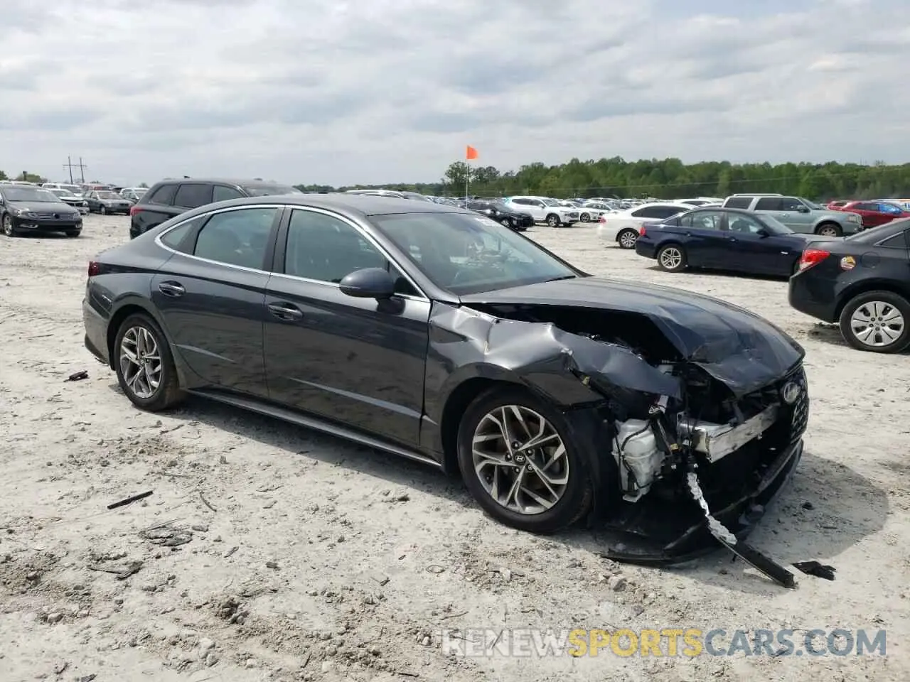 4 fotografías del automóvil dañado KMHL64JAXMA144421 HYUNDAI SONATA 2021