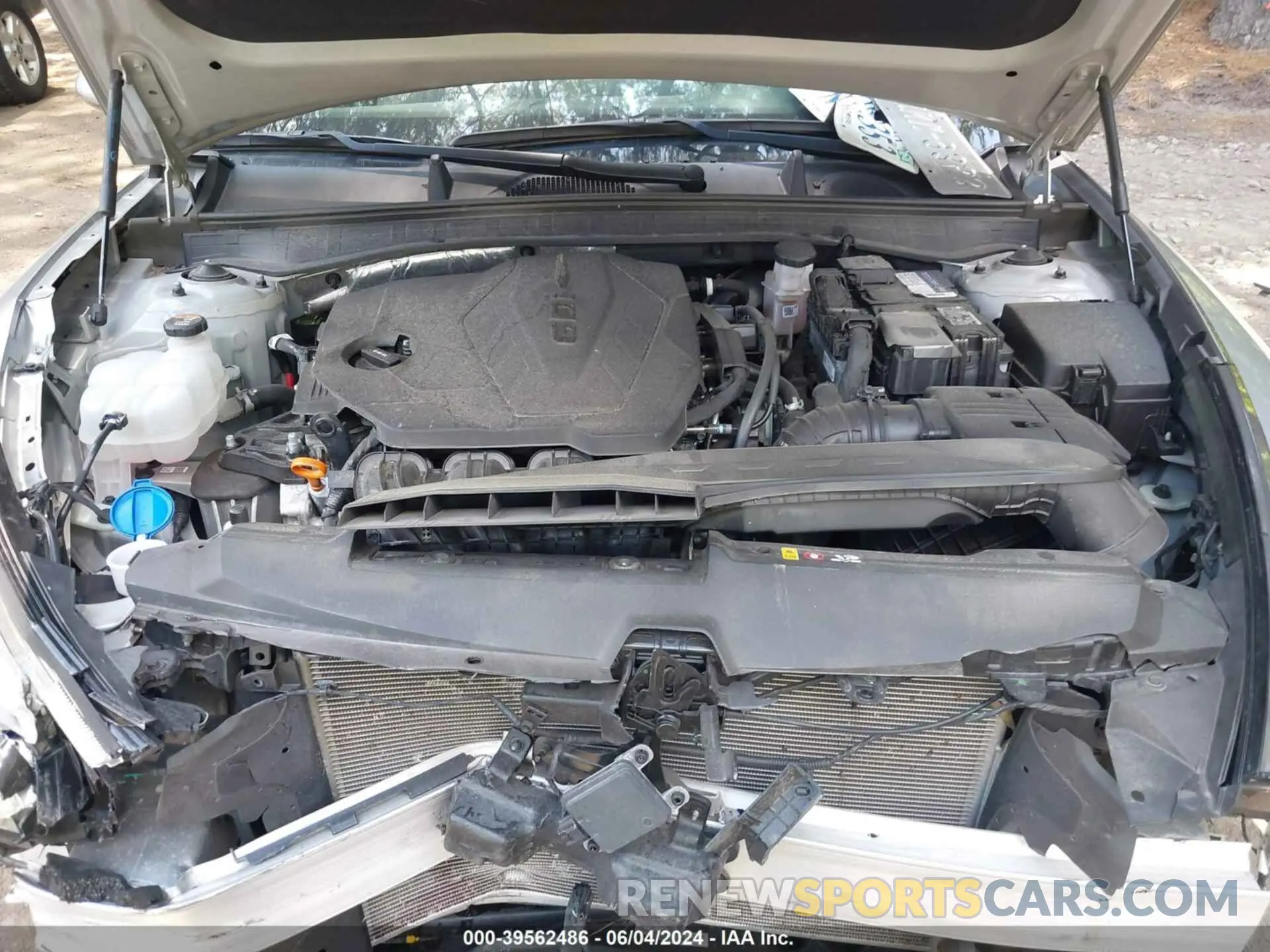 10 fotografías del automóvil dañado 5NPEG4JA2NH146572 HYUNDAI SONATA 2022