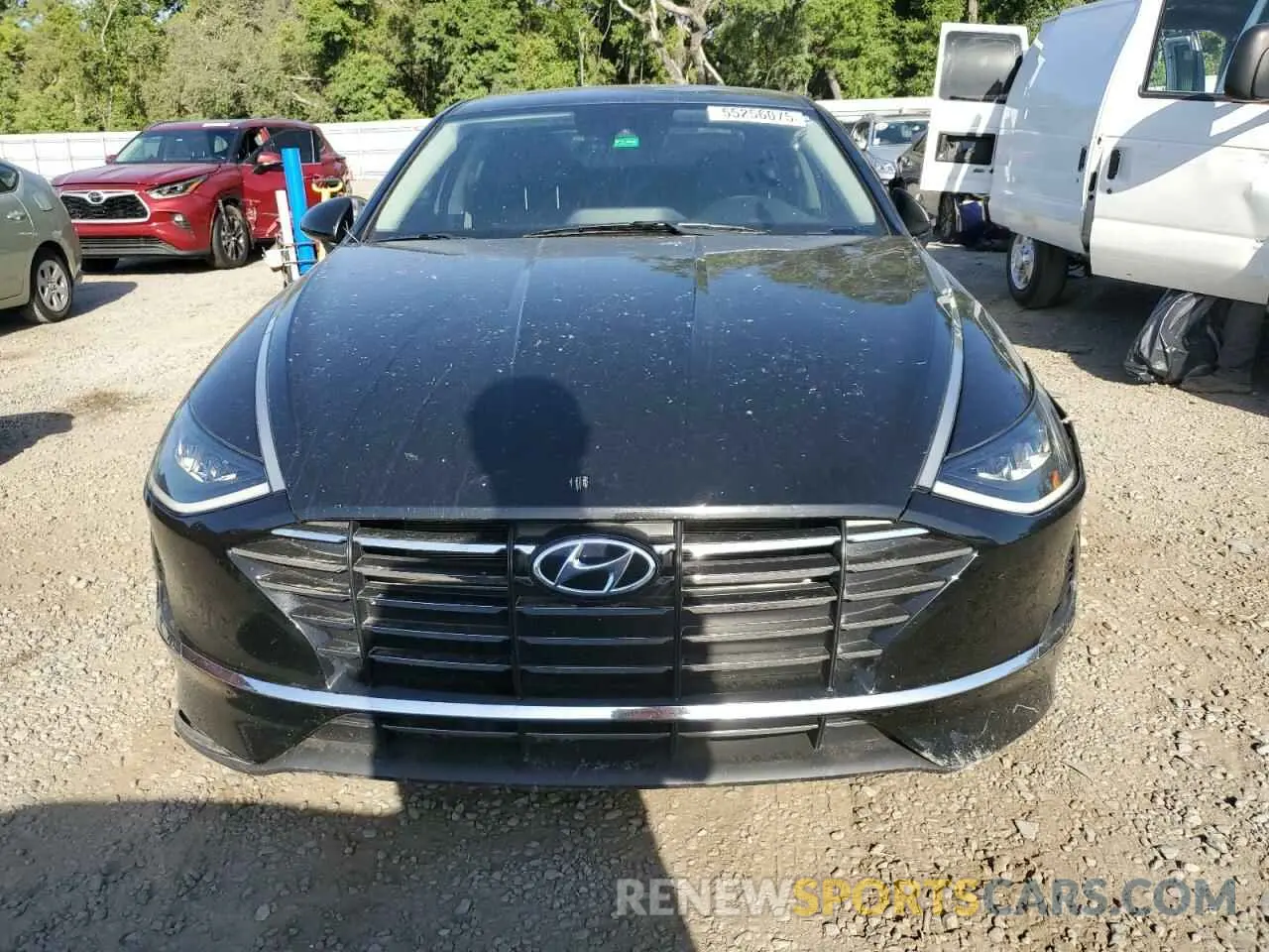 5 fotografías del automóvil dañado 5NPEG4JA3NH134706 HYUNDAI SONATA 2022