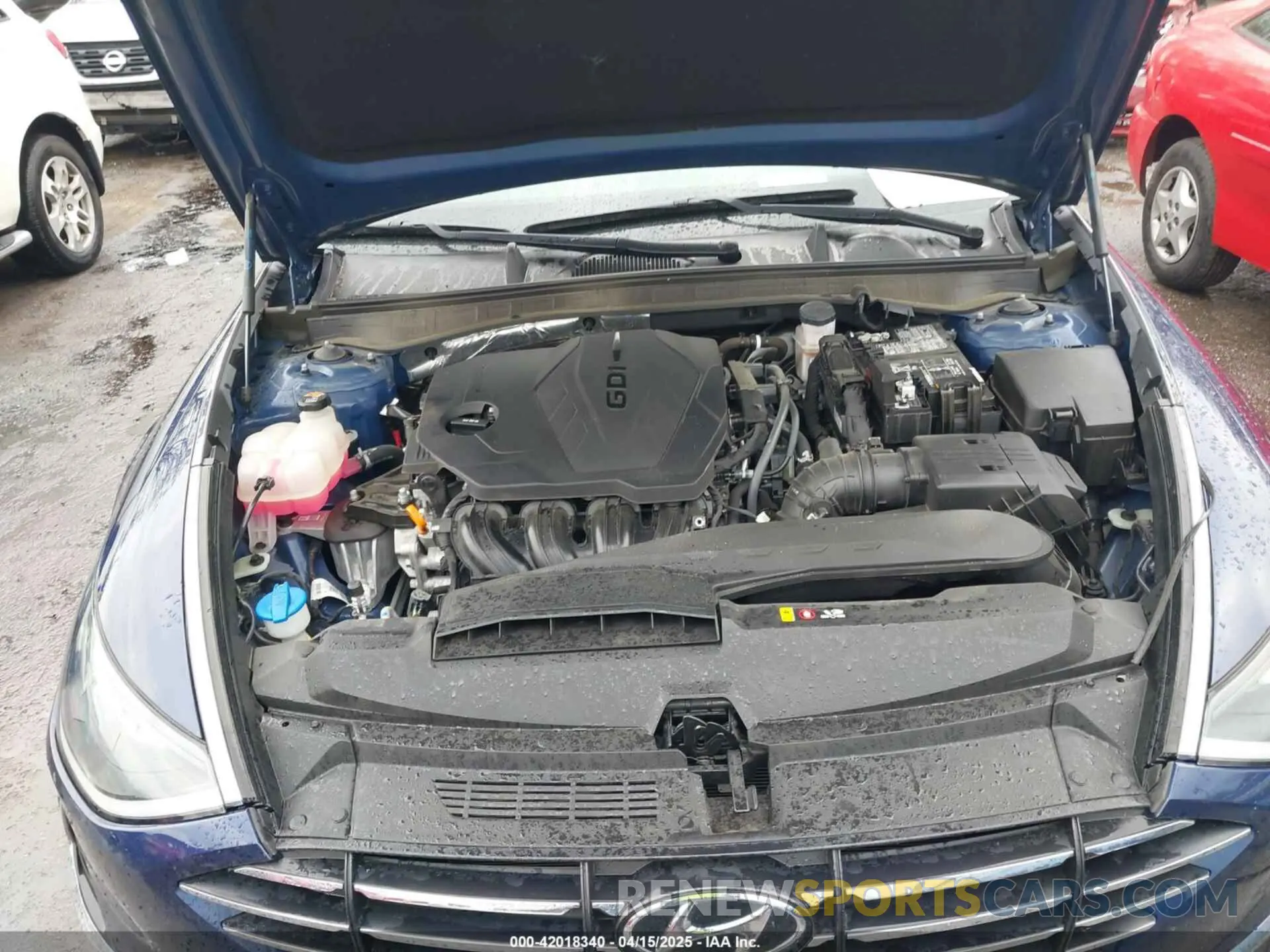 10 fotografías del automóvil dañado 5NPEG4JA3NH146189 HYUNDAI SONATA 2022