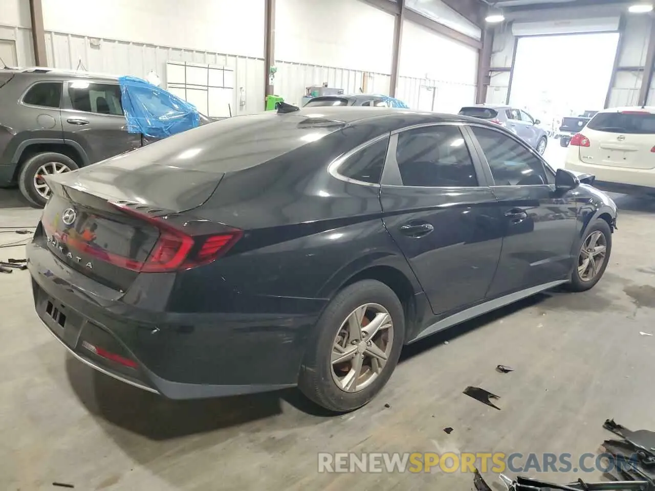 3 fotografías del automóvil dañado 5NPEG4JA5NH139034 HYUNDAI SONATA 2022