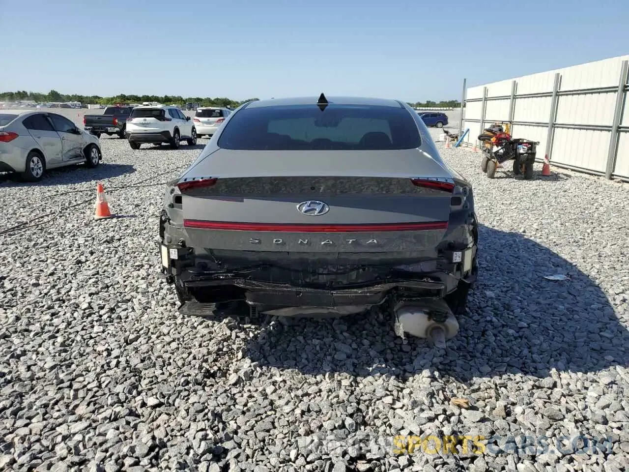6 fotografías del automóvil dañado 5NPEG4JA5NH147523 HYUNDAI SONATA 2022