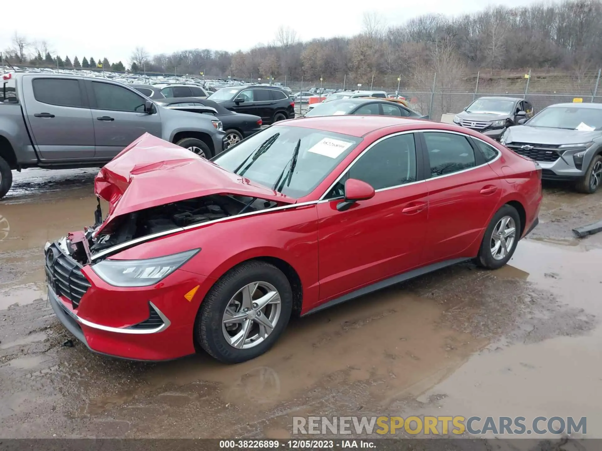 2 fotografías del automóvil dañado 5NPEG4JA6NH142900 HYUNDAI SONATA 2022
