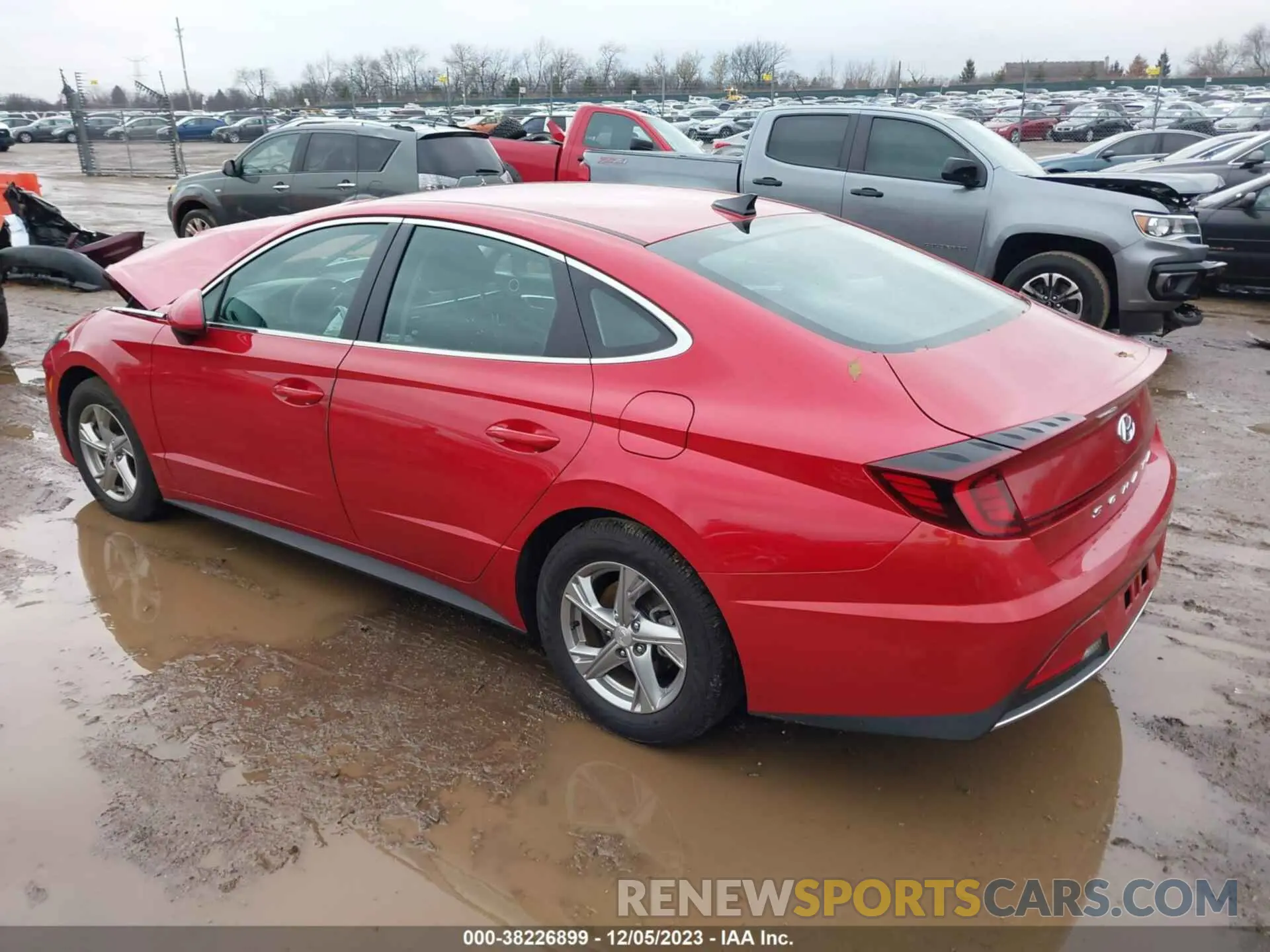 3 fotografías del automóvil dañado 5NPEG4JA6NH142900 HYUNDAI SONATA 2022