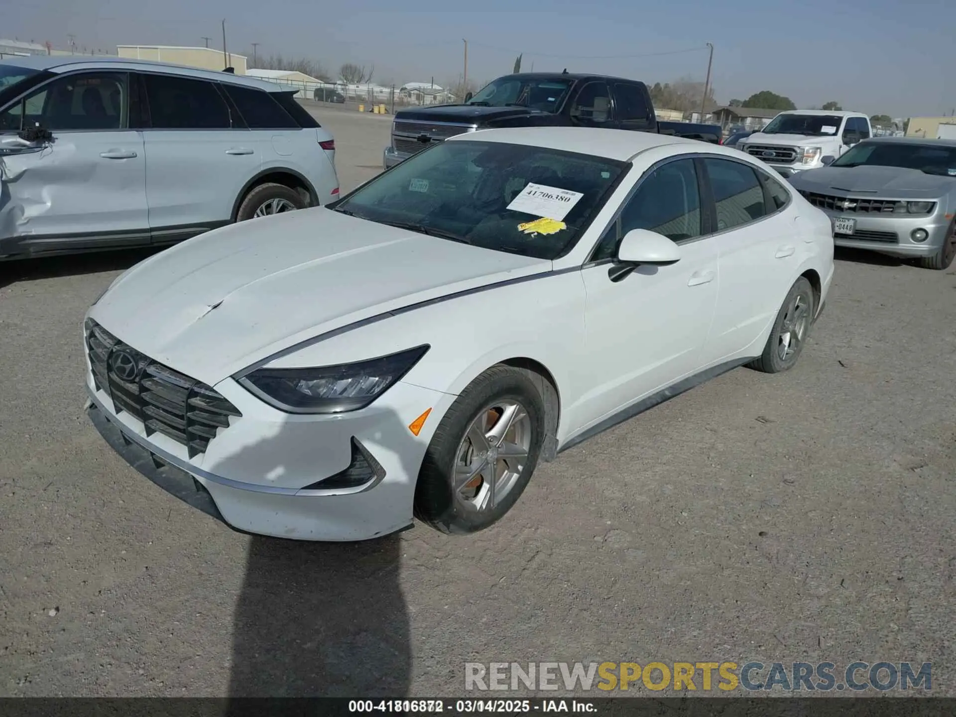 2 fotografías del automóvil dañado 5NPEG4JA7NH133283 HYUNDAI SONATA 2022