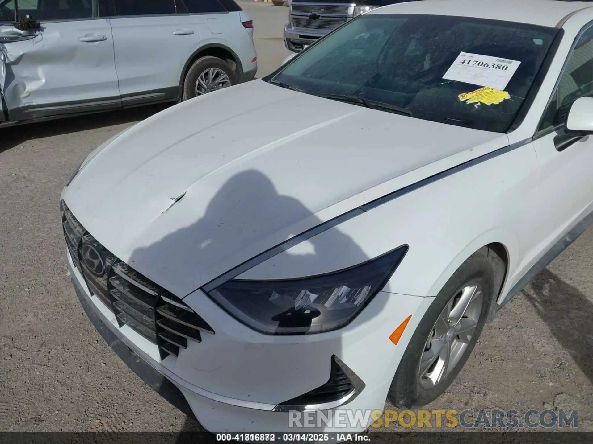 6 fotografías del automóvil dañado 5NPEG4JA7NH133283 HYUNDAI SONATA 2022