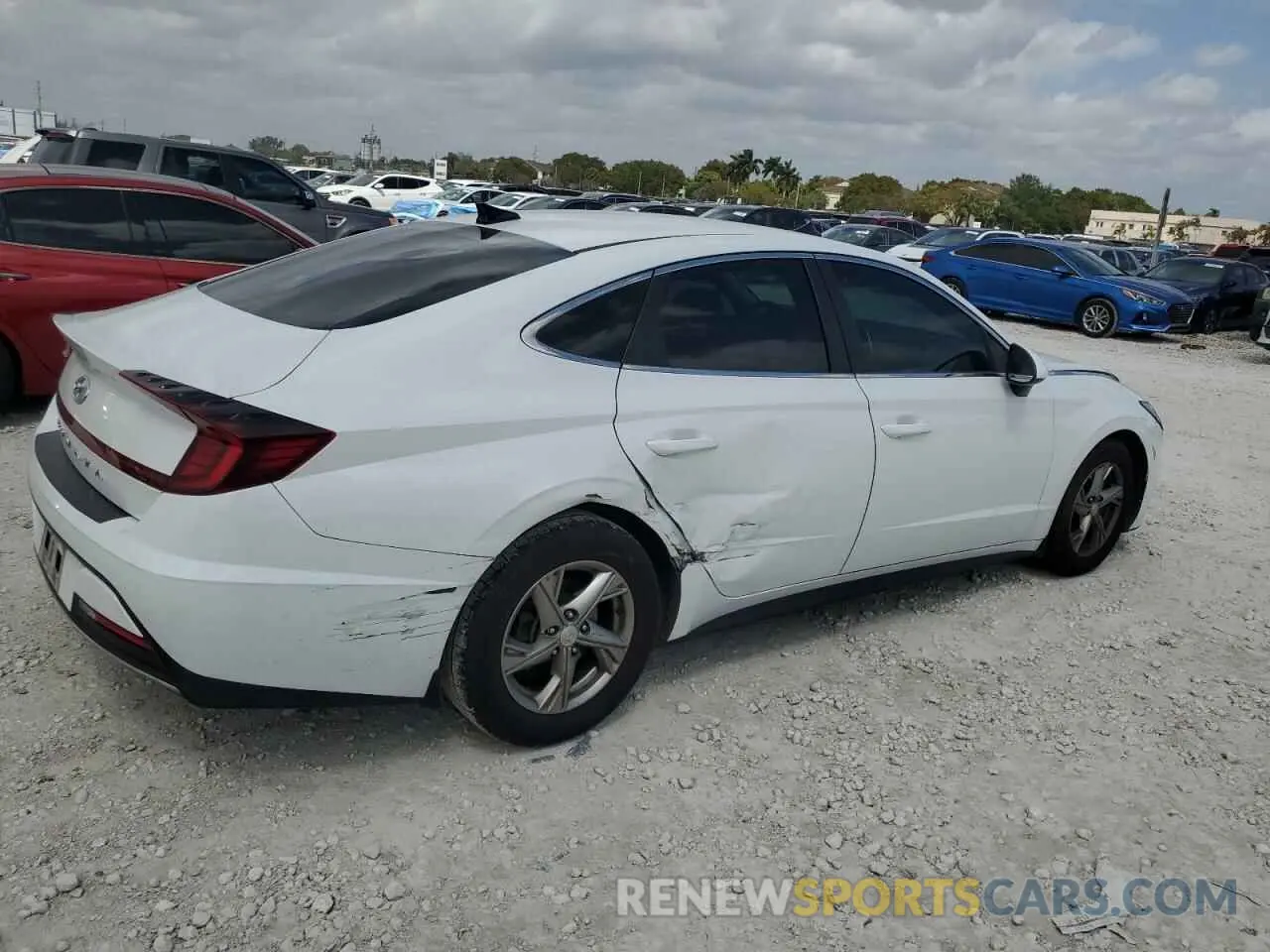 3 fotografías del automóvil dañado 5NPEG4JA7NH133316 HYUNDAI SONATA 2022