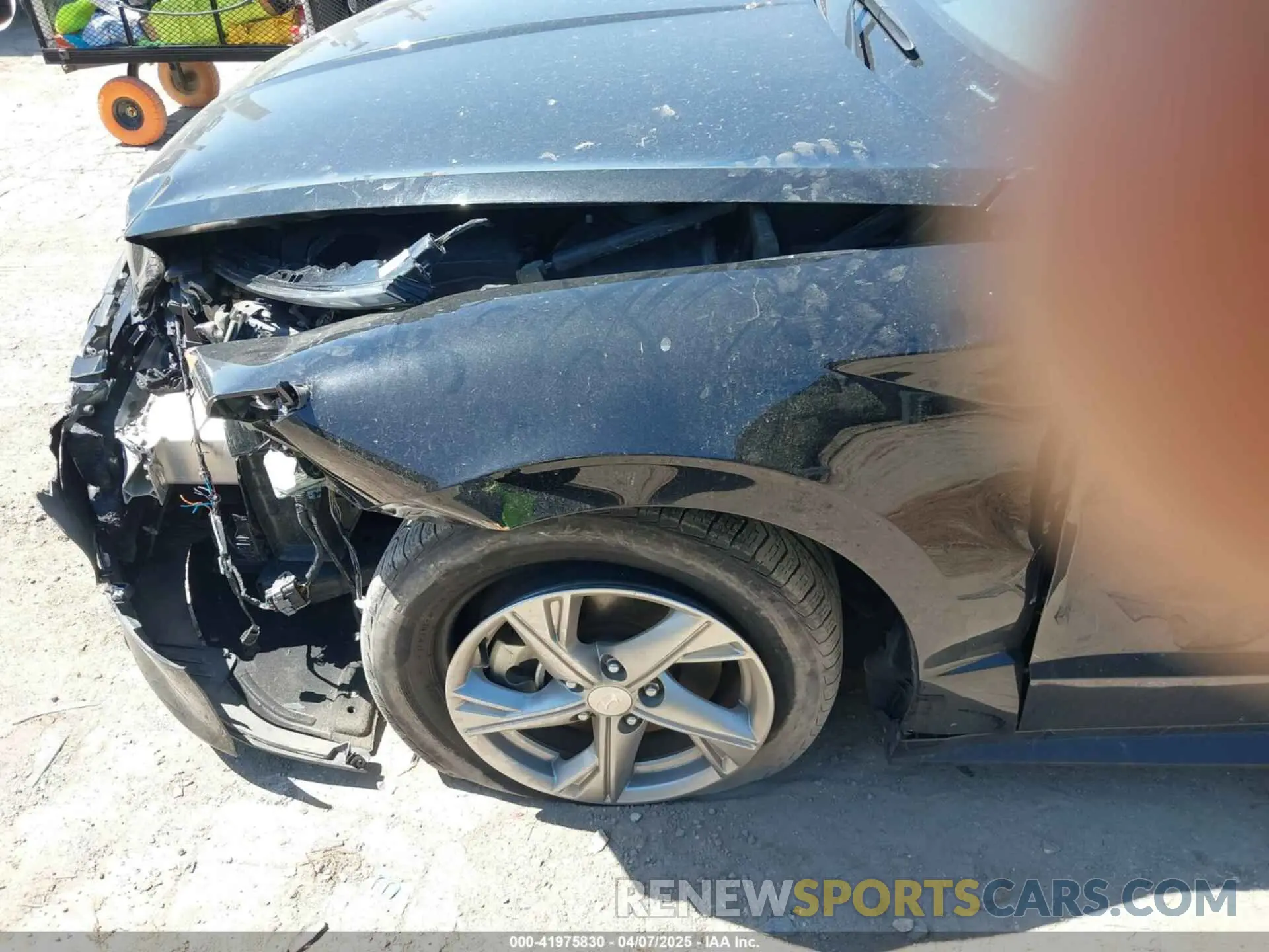 6 fotografías del automóvil dañado 5NPEG4JA7NH135356 HYUNDAI SONATA 2022