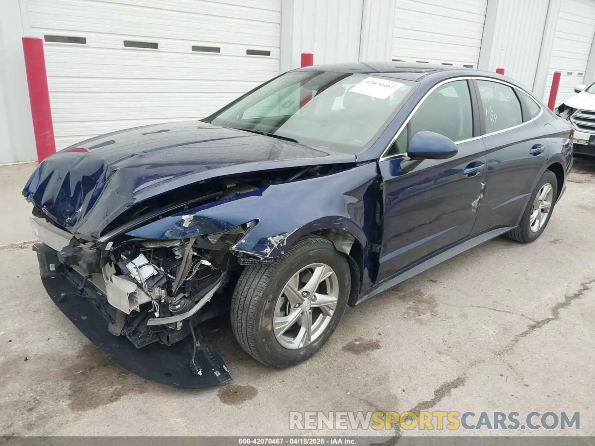2 fotografías del automóvil dañado 5NPEG4JA8NH143630 HYUNDAI SONATA 2022