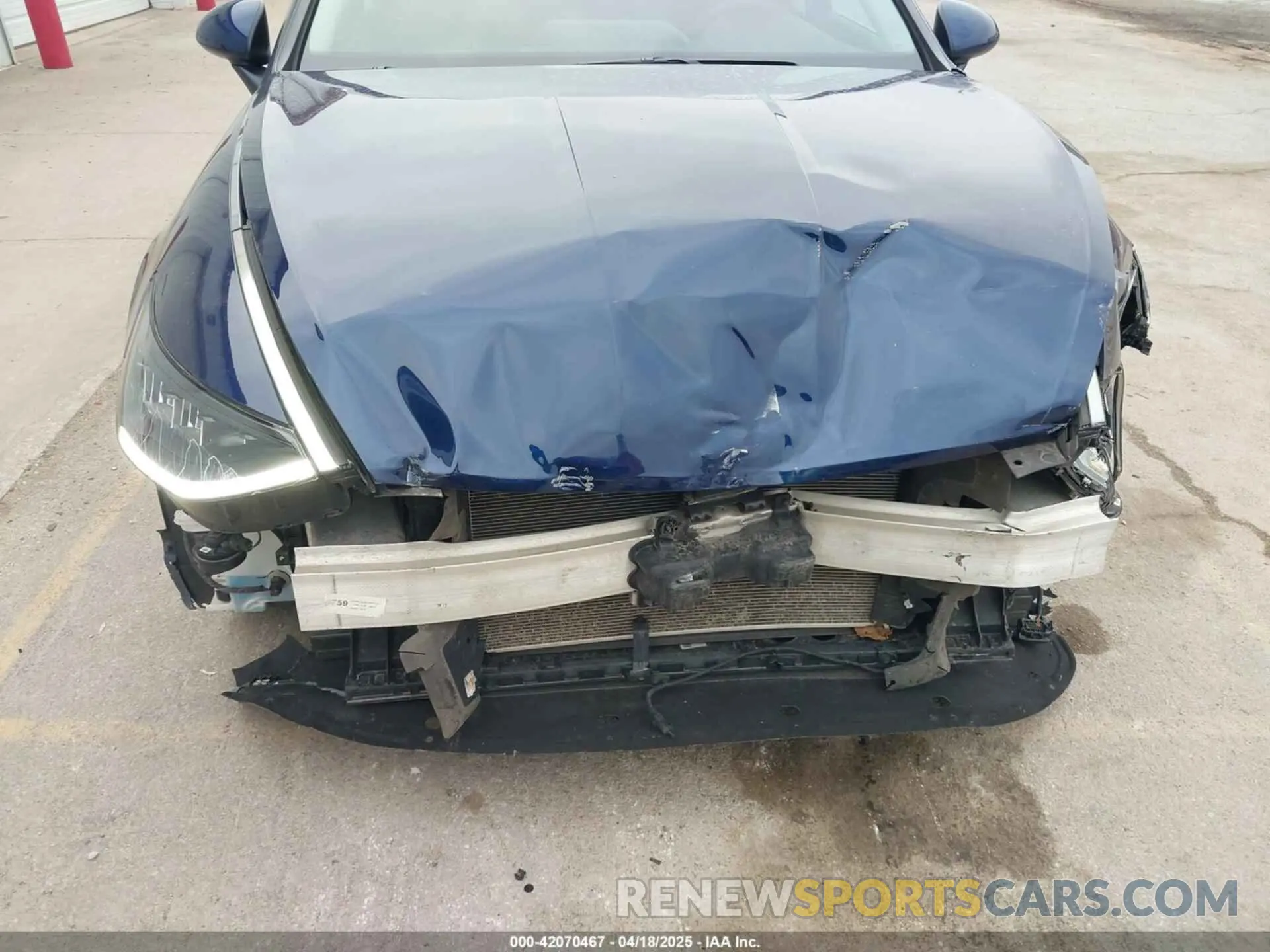 6 fotografías del automóvil dañado 5NPEG4JA8NH143630 HYUNDAI SONATA 2022