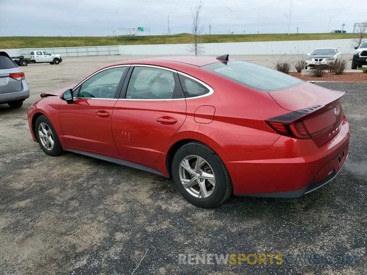 2 fotografías del automóvil dañado 5NPEG4JA8NH146043 HYUNDAI SONATA 2022