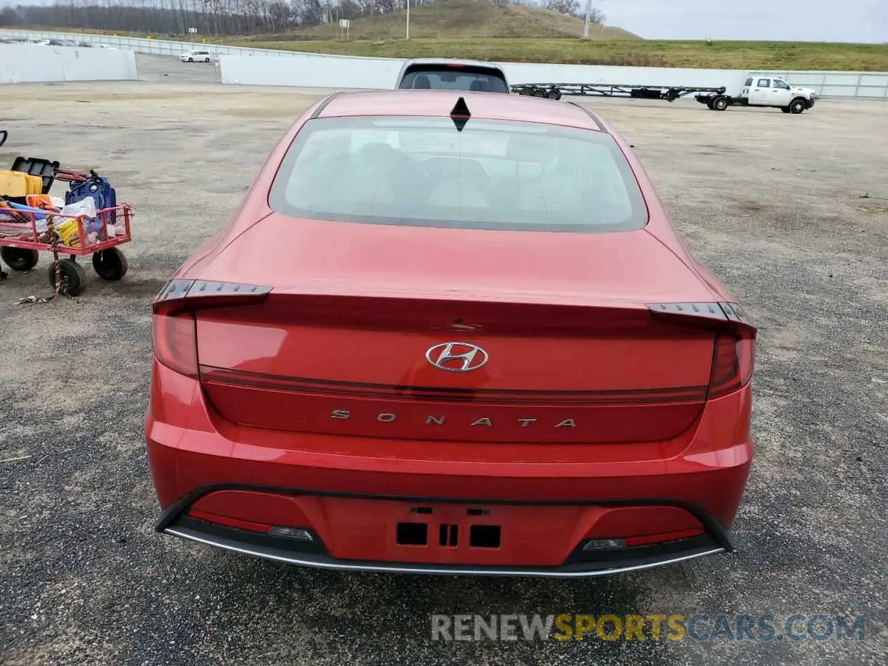 6 fotografías del automóvil dañado 5NPEG4JA8NH146043 HYUNDAI SONATA 2022