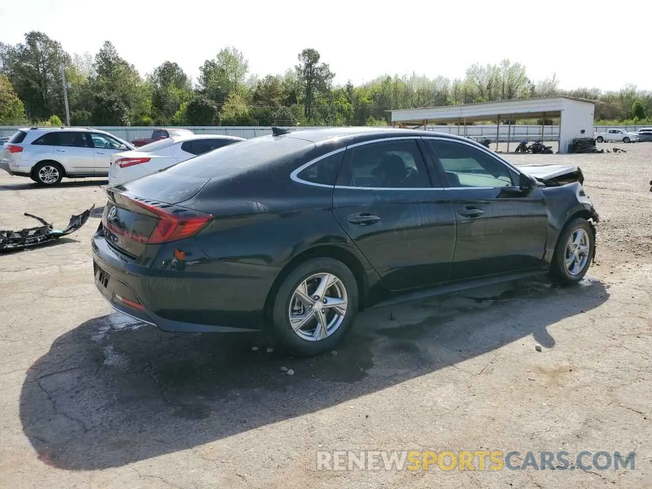 3 fotografías del automóvil dañado 5NPEG4JA9NH135231 HYUNDAI SONATA 2022