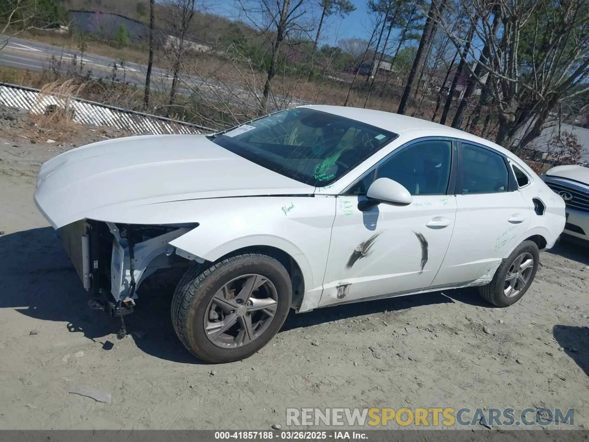14 fotografías del automóvil dañado 5NPEG4JA9NH135469 HYUNDAI SONATA 2022
