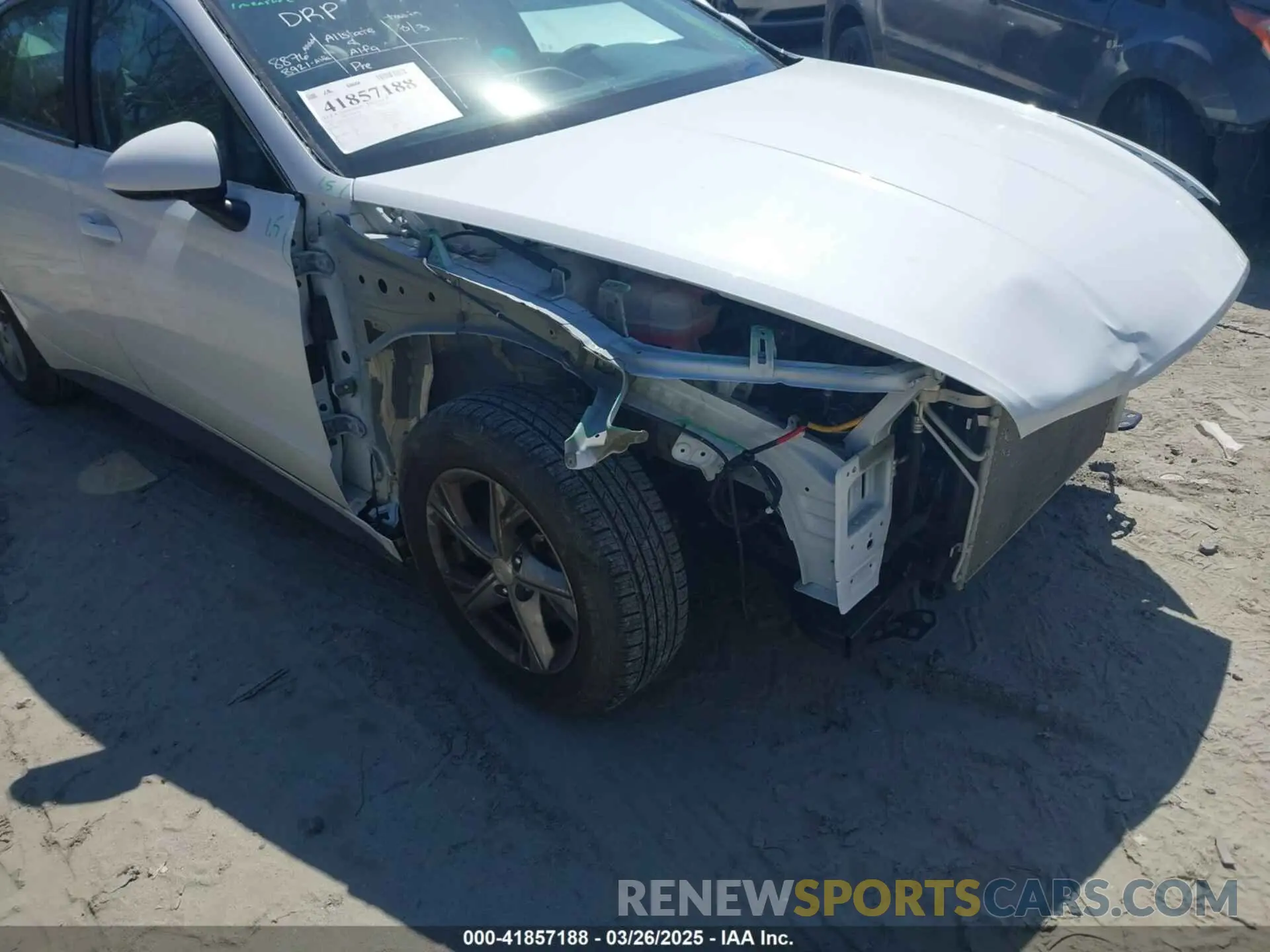 6 fotografías del automóvil dañado 5NPEG4JA9NH135469 HYUNDAI SONATA 2022