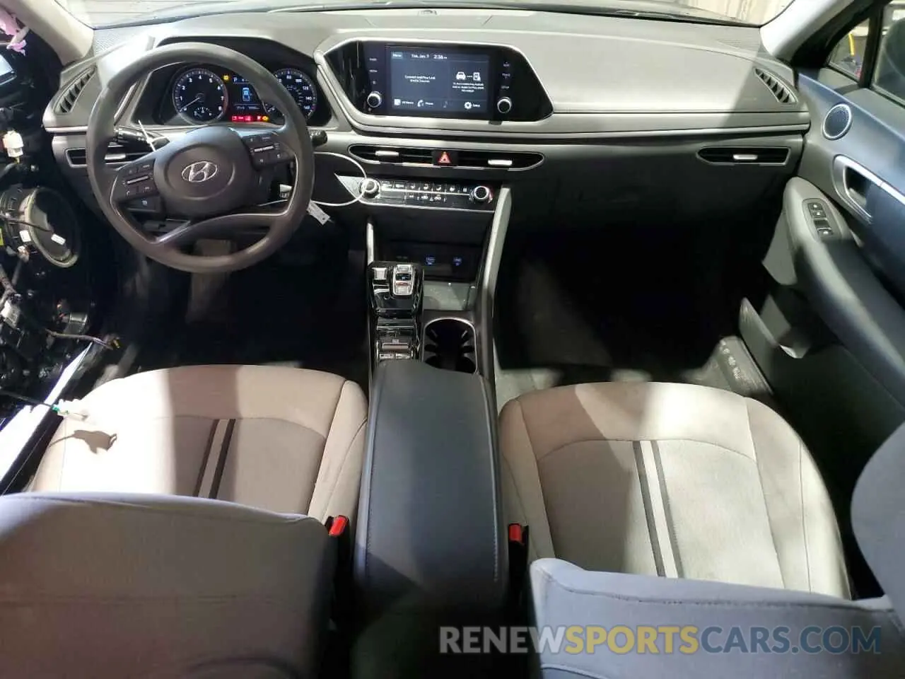 8 fotografías del automóvil dañado 5NPEG4JA9NH139165 HYUNDAI SONATA 2022