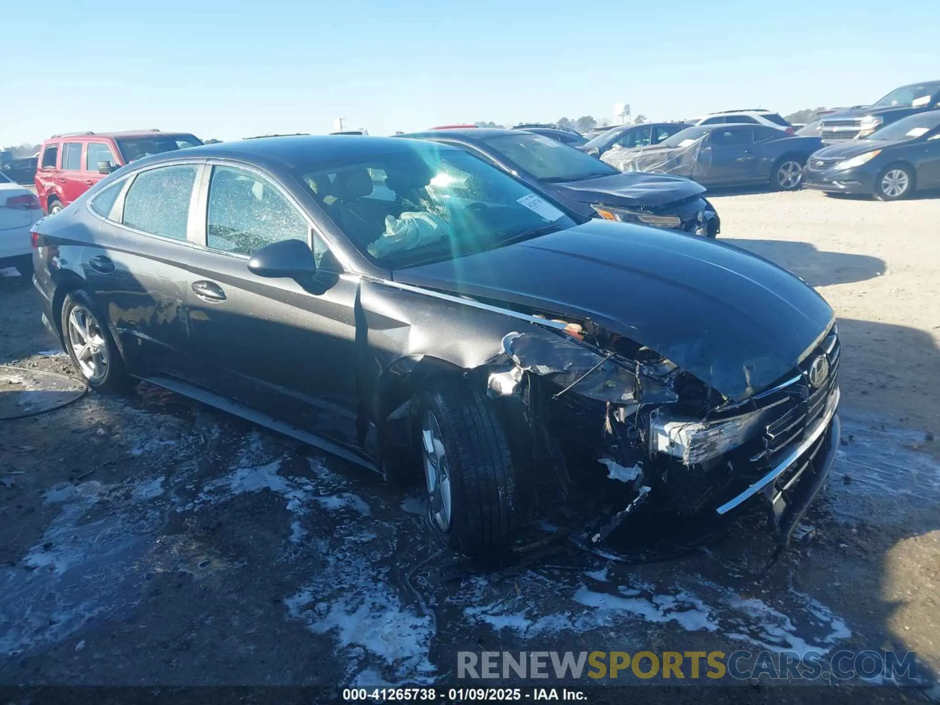 1 fotografías del automóvil dañado 5NPEG4JA9NH143121 HYUNDAI SONATA 2022