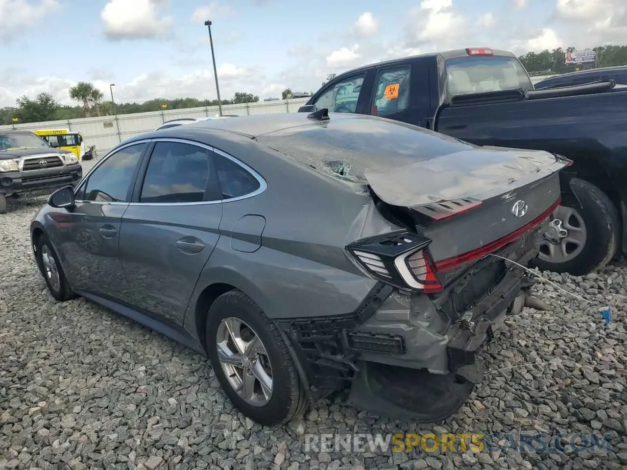 2 fotografías del automóvil dañado 5NPEG4JAXNH142740 HYUNDAI SONATA 2022