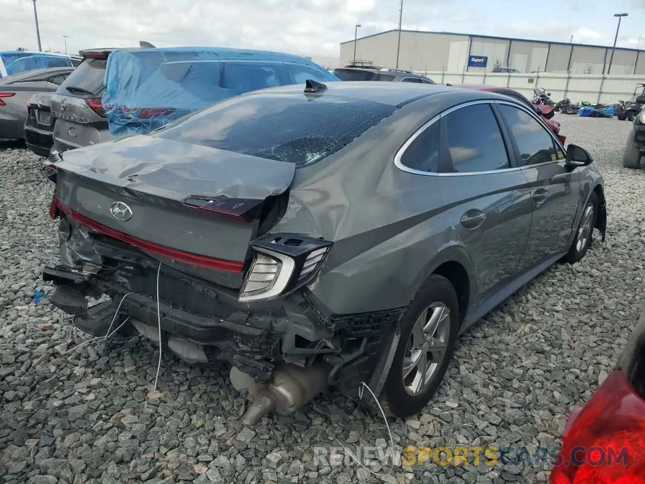 3 fotografías del automóvil dañado 5NPEG4JAXNH142740 HYUNDAI SONATA 2022