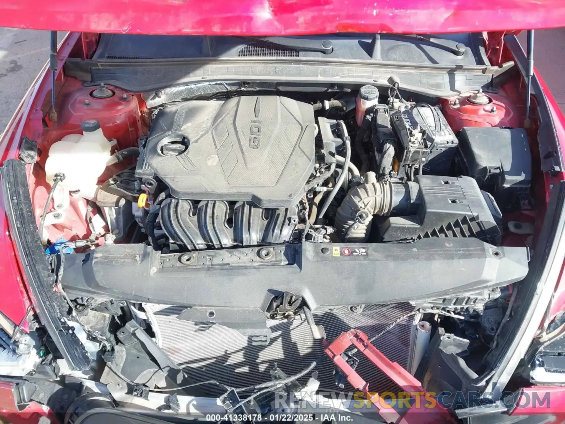 10 fotografías del automóvil dañado 5NPEG4JAXNH142947 HYUNDAI SONATA 2022