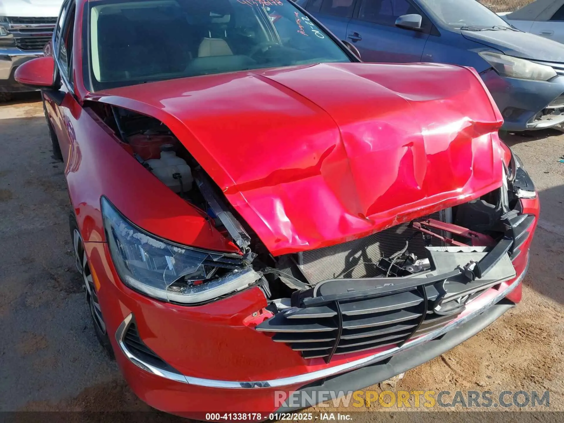 6 fotografías del automóvil dañado 5NPEG4JAXNH142947 HYUNDAI SONATA 2022