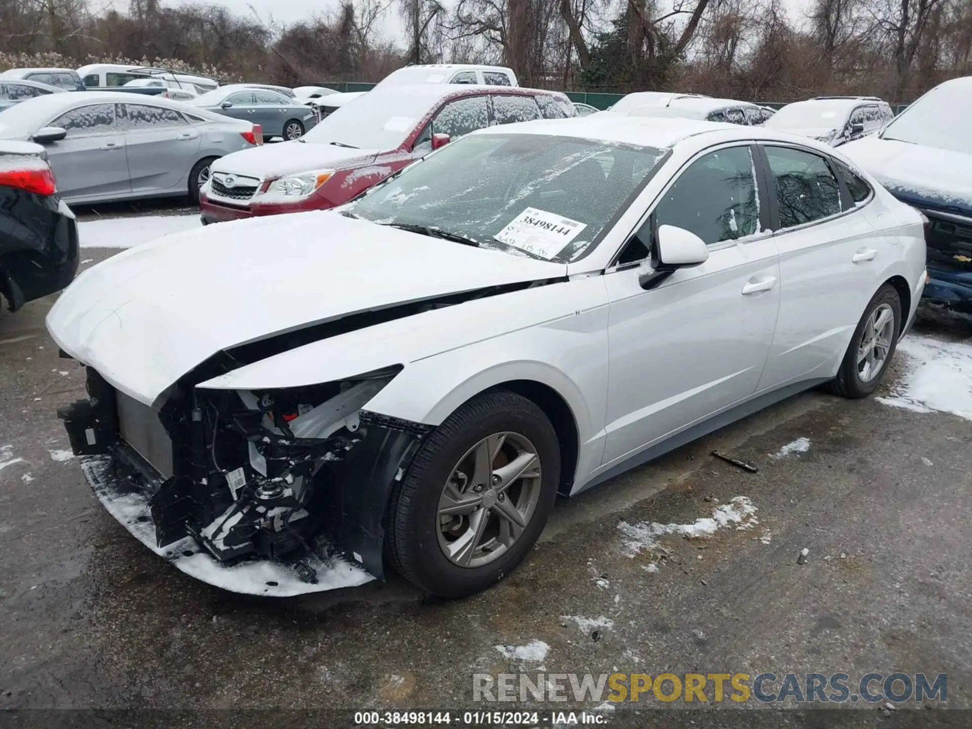 2 fotografías del automóvil dañado 5NPEG4JAXNH143533 HYUNDAI SONATA 2022