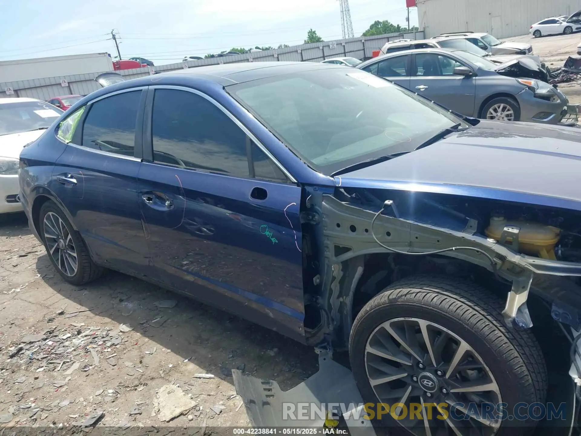 17 fotografías del automóvil dañado 5NPEH4J29NH138202 HYUNDAI SONATA 2022
