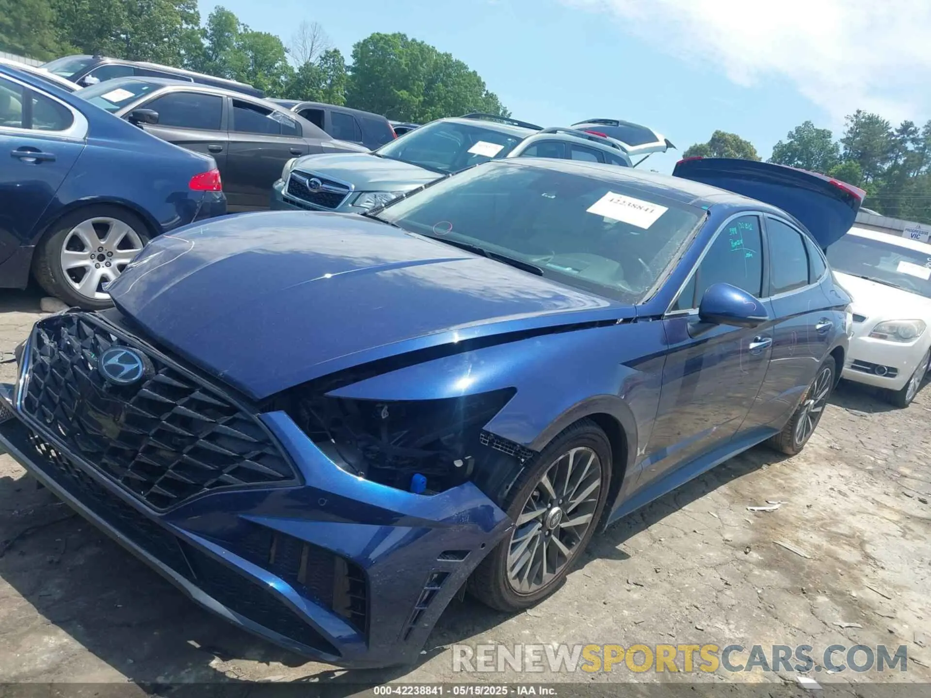 2 fotografías del automóvil dañado 5NPEH4J29NH138202 HYUNDAI SONATA 2022