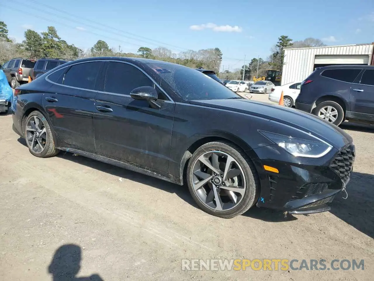 4 fotografías del automóvil dañado 5NPEJ4J20NH135824 HYUNDAI SONATA 2022