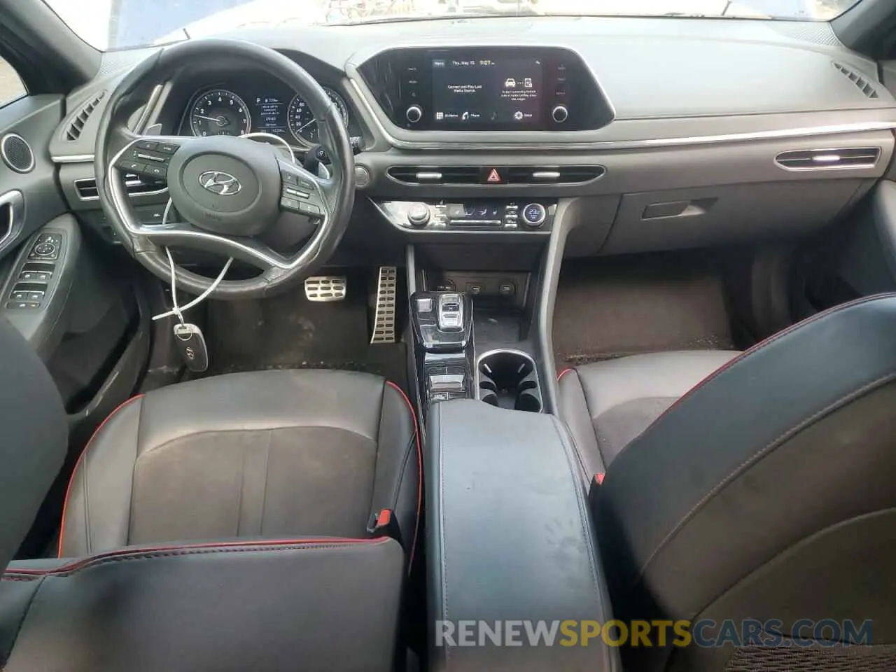 8 fotografías del automóvil dañado 5NPEJ4J20NH149660 HYUNDAI SONATA 2022