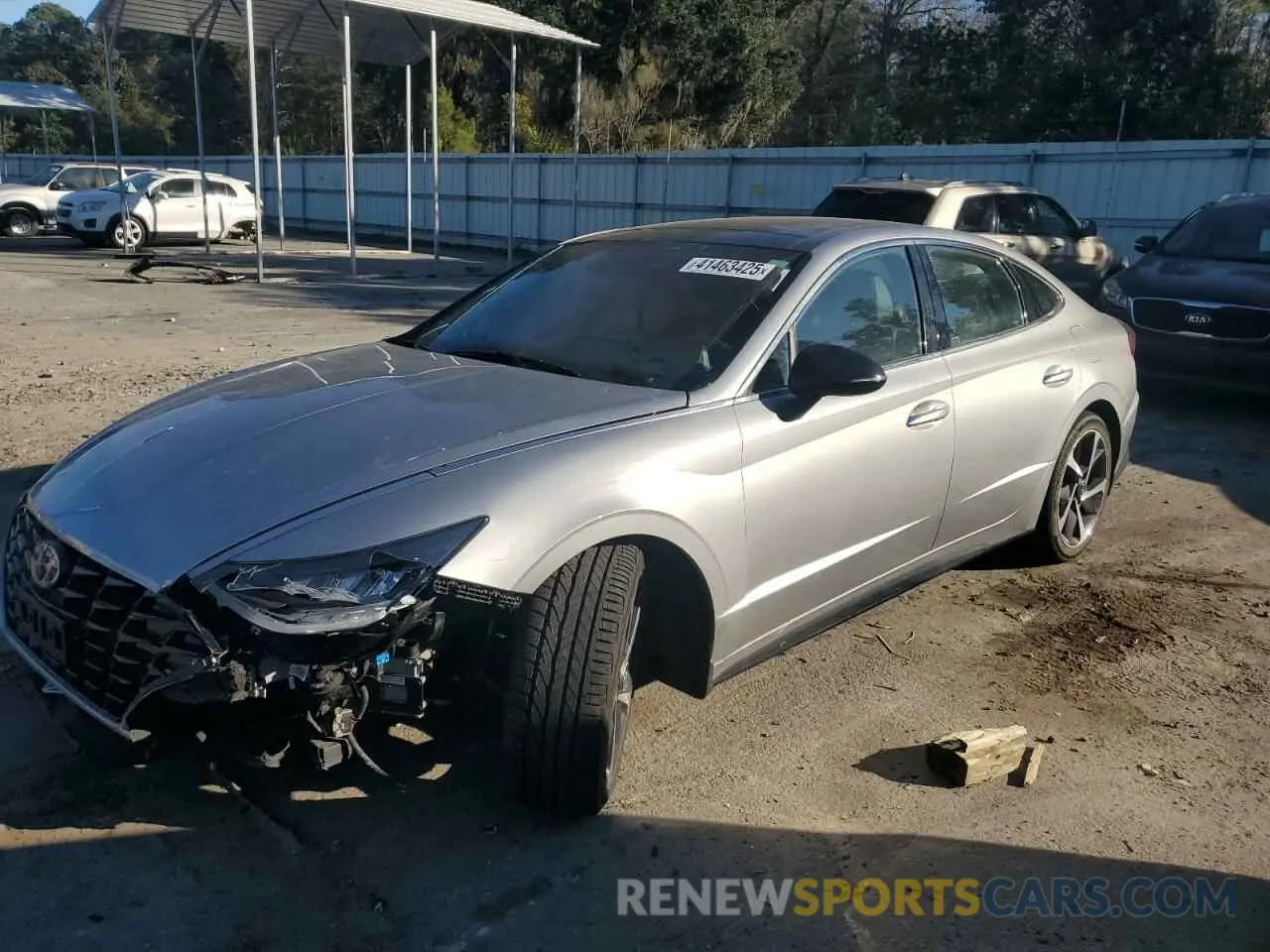 1 fotografías del automóvil dañado 5NPEJ4J25NH139111 HYUNDAI SONATA 2022