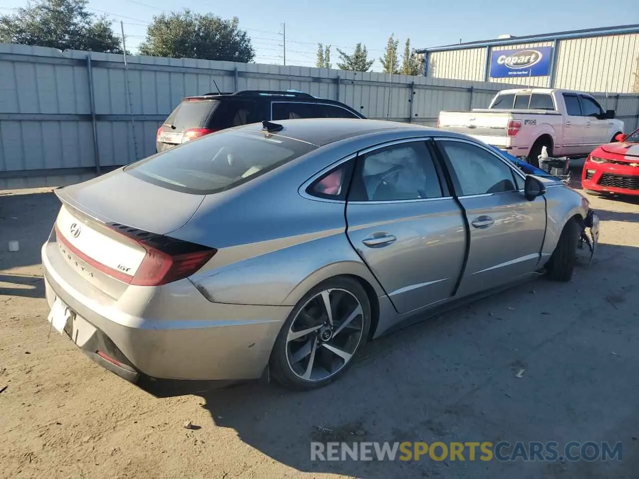 3 fotografías del automóvil dañado 5NPEJ4J25NH139111 HYUNDAI SONATA 2022