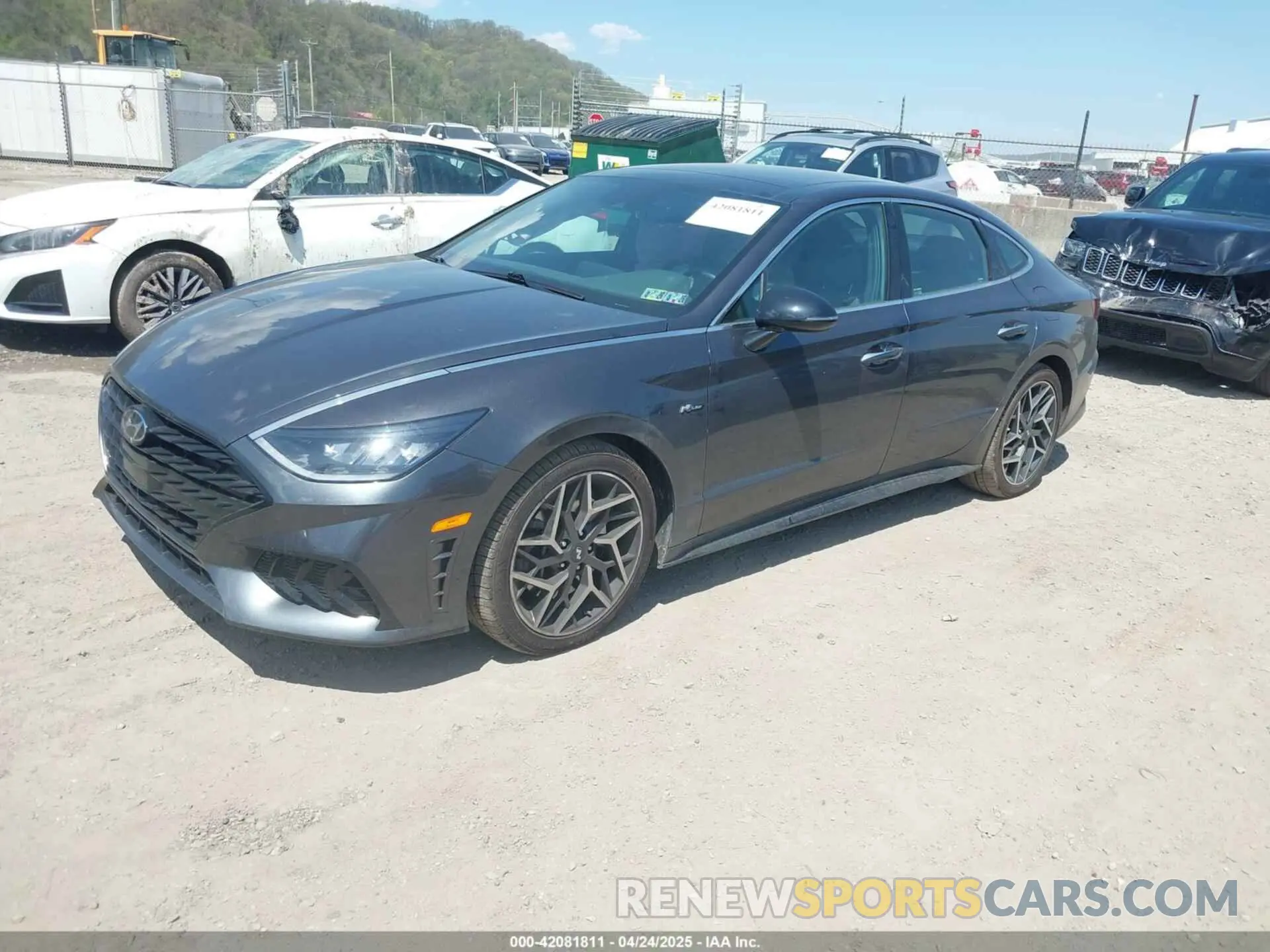 2 fotografías del automóvil dañado 5NPEK4JC7NH149497 HYUNDAI SONATA 2022