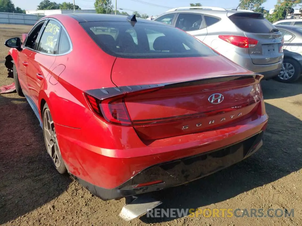 3 fotografías del automóvil dañado 5NPEK4JCXNH146609 HYUNDAI SONATA 2022