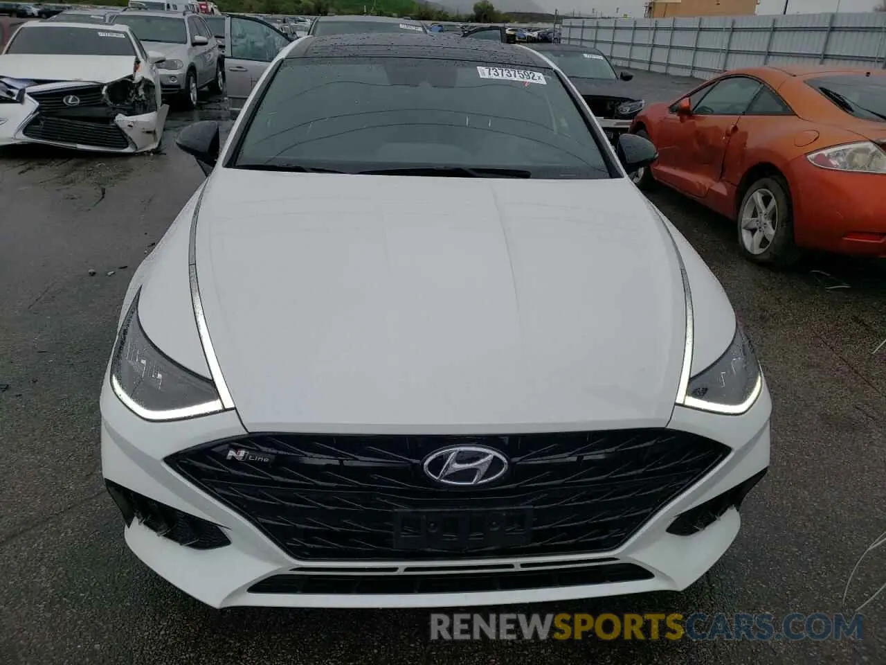 5 fotografías del automóvil dañado KMHL14JC2NA217525 HYUNDAI SONATA 2022